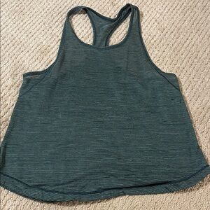 Lululemon Striped Racerback Tank Top - Green